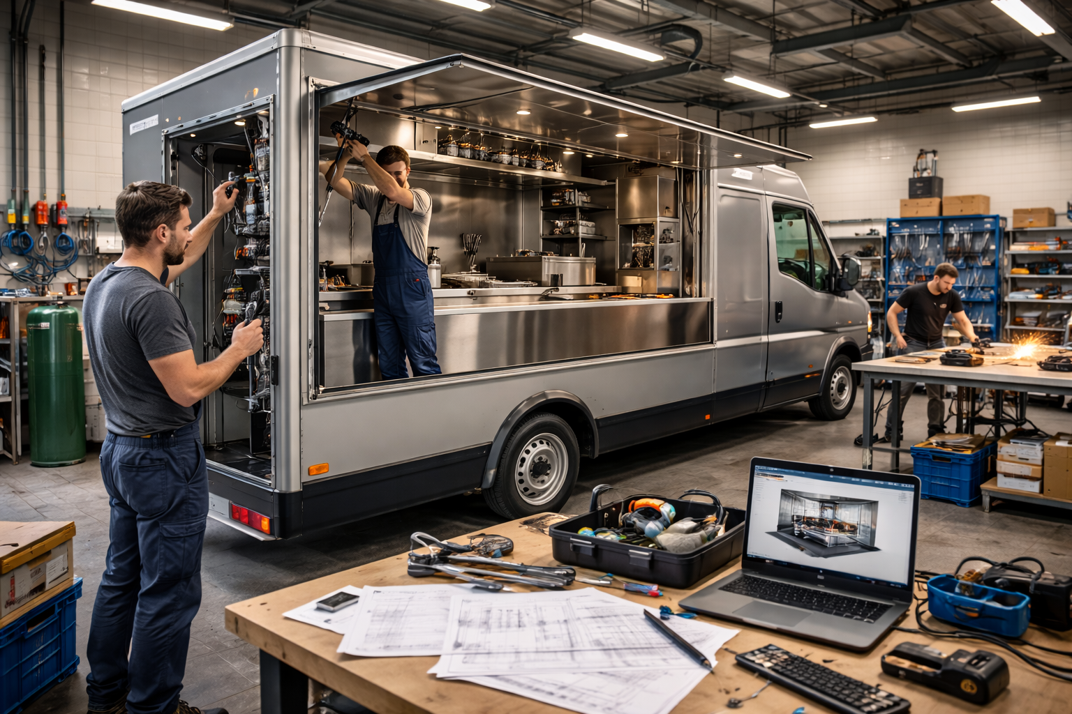 Einrichtung und Ausbau von Food Trucks